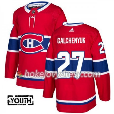 Dětské Hokejový Dres Montreal Canadiens Alex Galchenyuk 27 Červená 2017-2018 Adidas Authentic